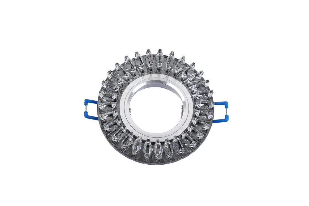 Akçay Kral Füme Model Kristal Cam Spot + Ampul (Beyaz Işık)