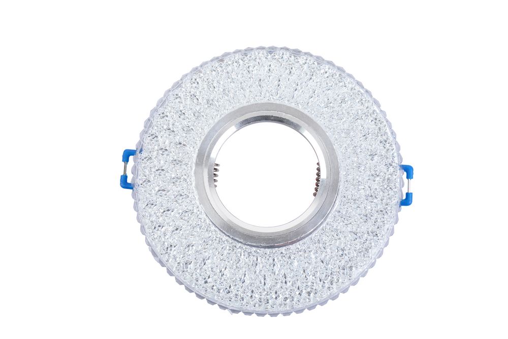 Akçay Sim Model Kristal Cam Spot + Ampul (Beyaz Işık)