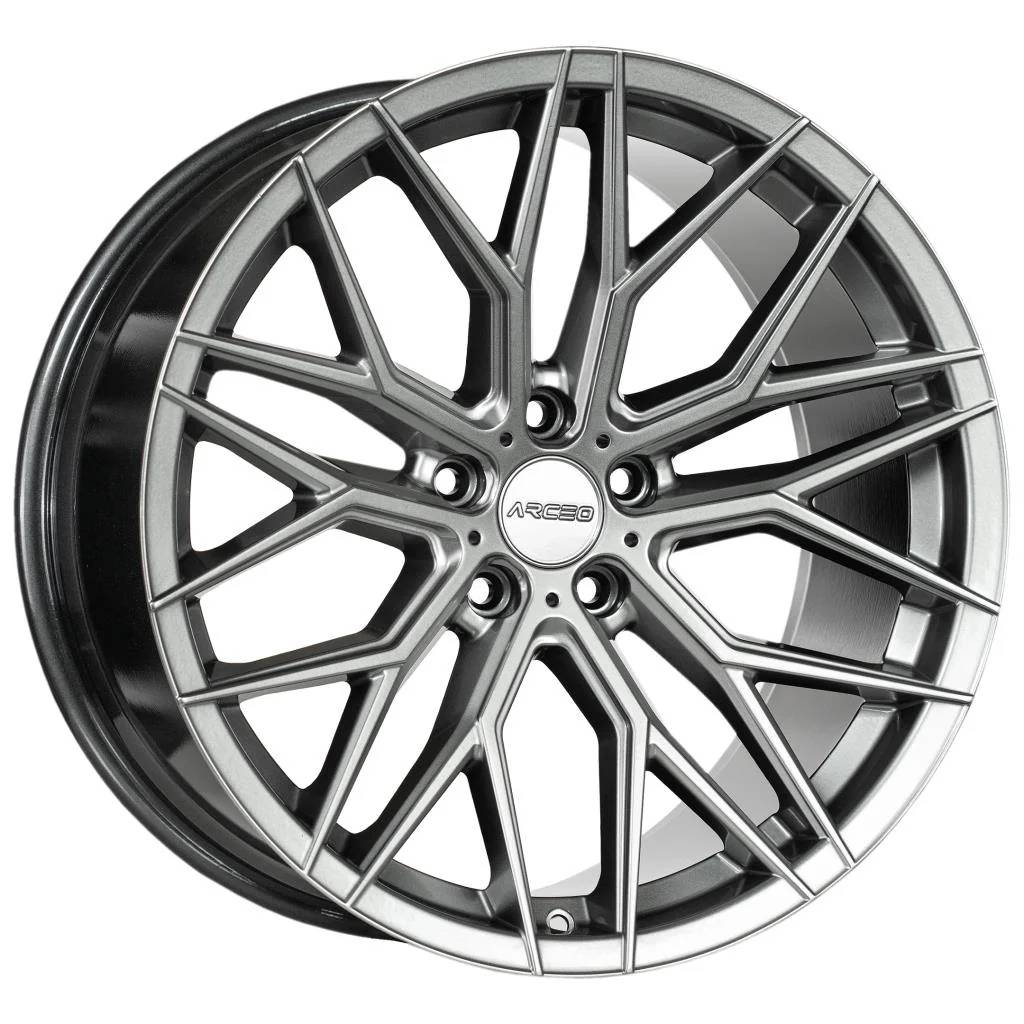 Arceo Valencia 9.0x21 -5x114.3 ET35 CB73.1 Silver Diamond 21 inç Jant Takımı (4 Adet)
