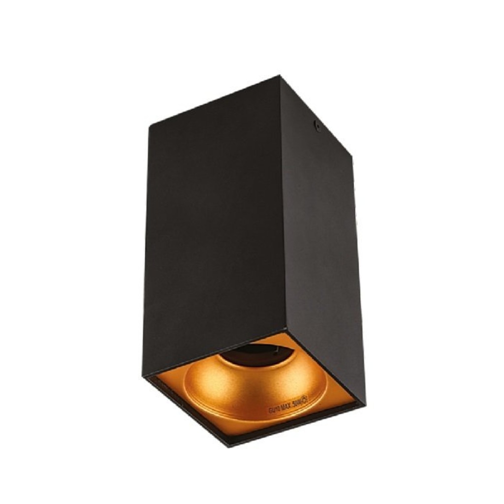 CATA CT-5417 Athena-Bergama Sıva Üstü Armatür (GU 10) Siyah-Gold