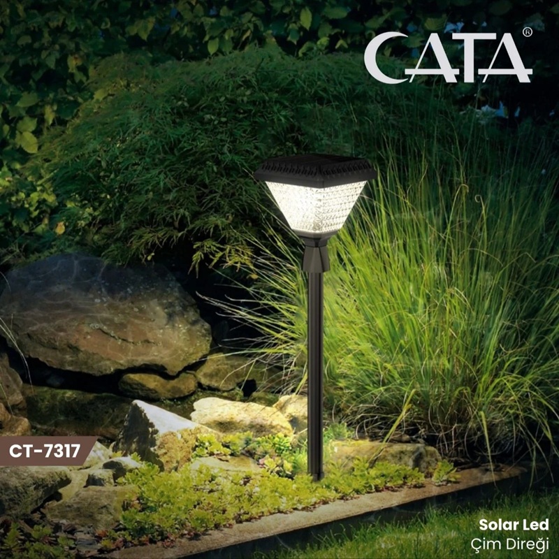 CATA CT-7317 Riva 30W Solar LED Çim Direği