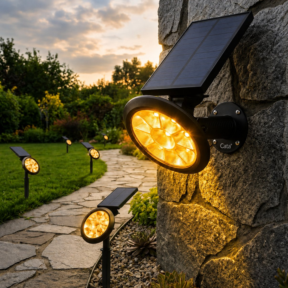 CATA CT-7320 Solar Bahçe Aydınlatma Amber