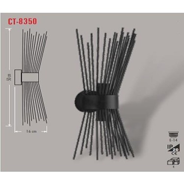 CATA CT-8350 Siyah Dekoratif Aplik
