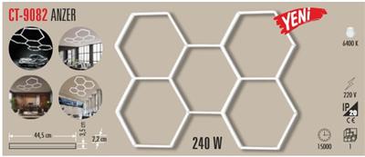 CATA CT-9082 Anzer 240 W LED Linear Armatür Beyaz