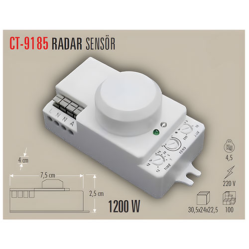 CATA CT-9185 1200W Radar Sensör