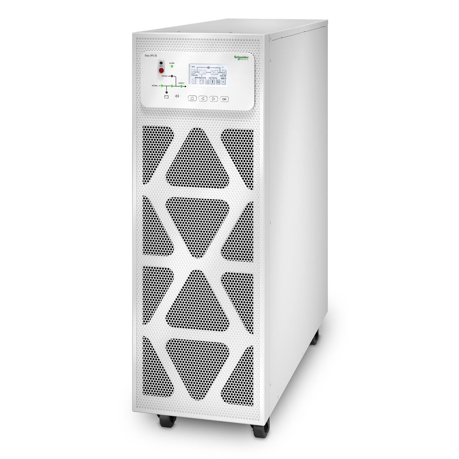 Easy UPS 3S 20 kVA 400 V 3:3 UPS, harici aküler için Trifaze / E3SUPS20KH