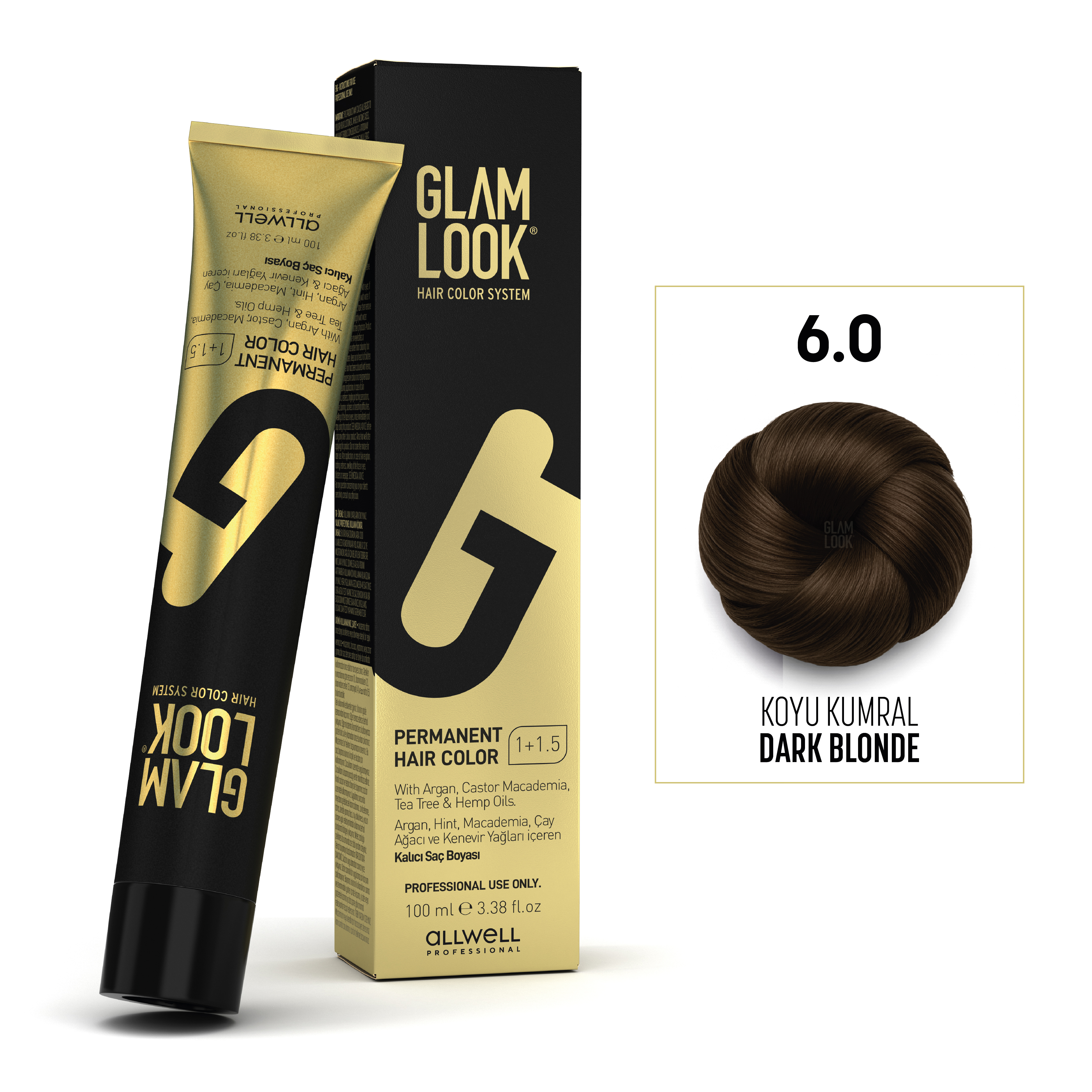 GLAMLOOK Kalıcı Saç Boyası 100 ML  Koyu Kumral 6.0