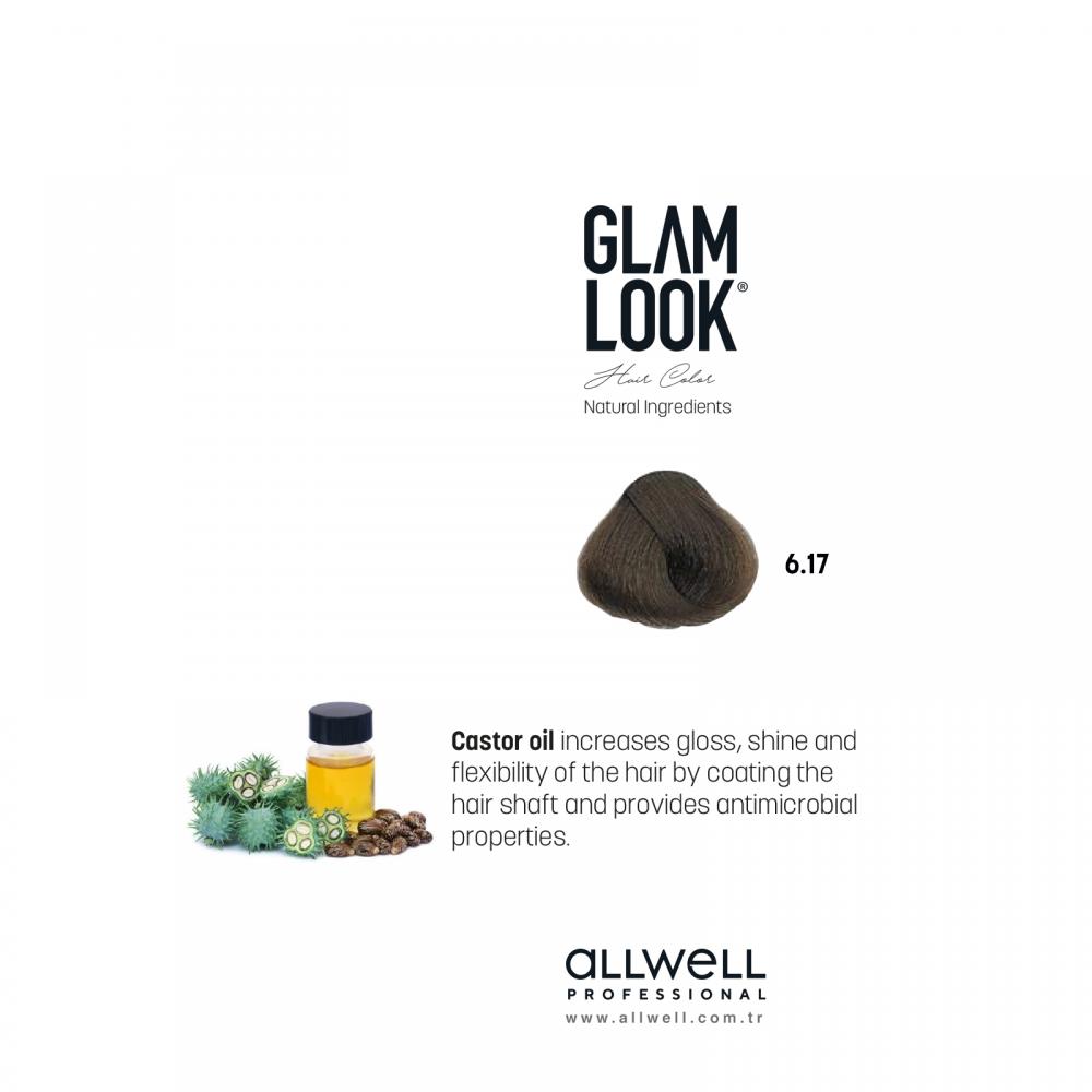 Glamlook Kalıcı Saç Boyası 100 ml Koyu Kumral Bej 6.17