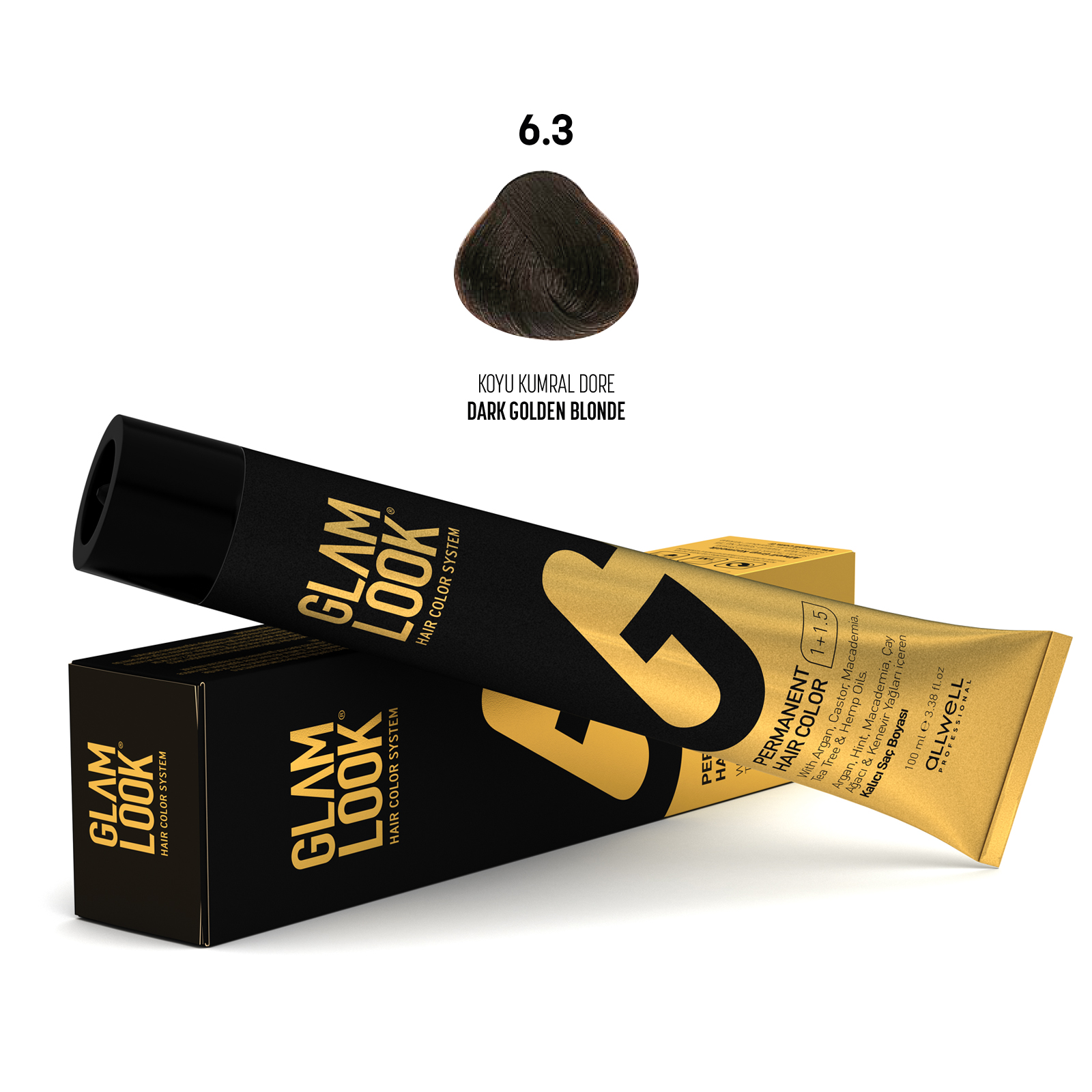 Glamlook Kalıcı Saç Boyası 100 ml Koyu Kumral Dore 6.3