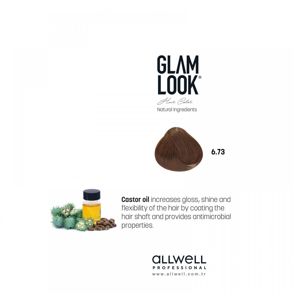 Glamlook Kalıcı Saç Boyası 100 ml Koyu Kumral Dore Kahve 6.73 100 ml Saç Boyası