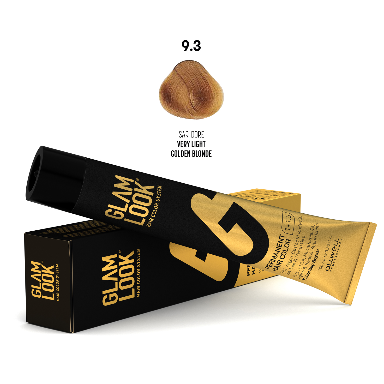 Glamlook Kalıcı Saç Boyası 100 ml Sarı Dore 9.3 100