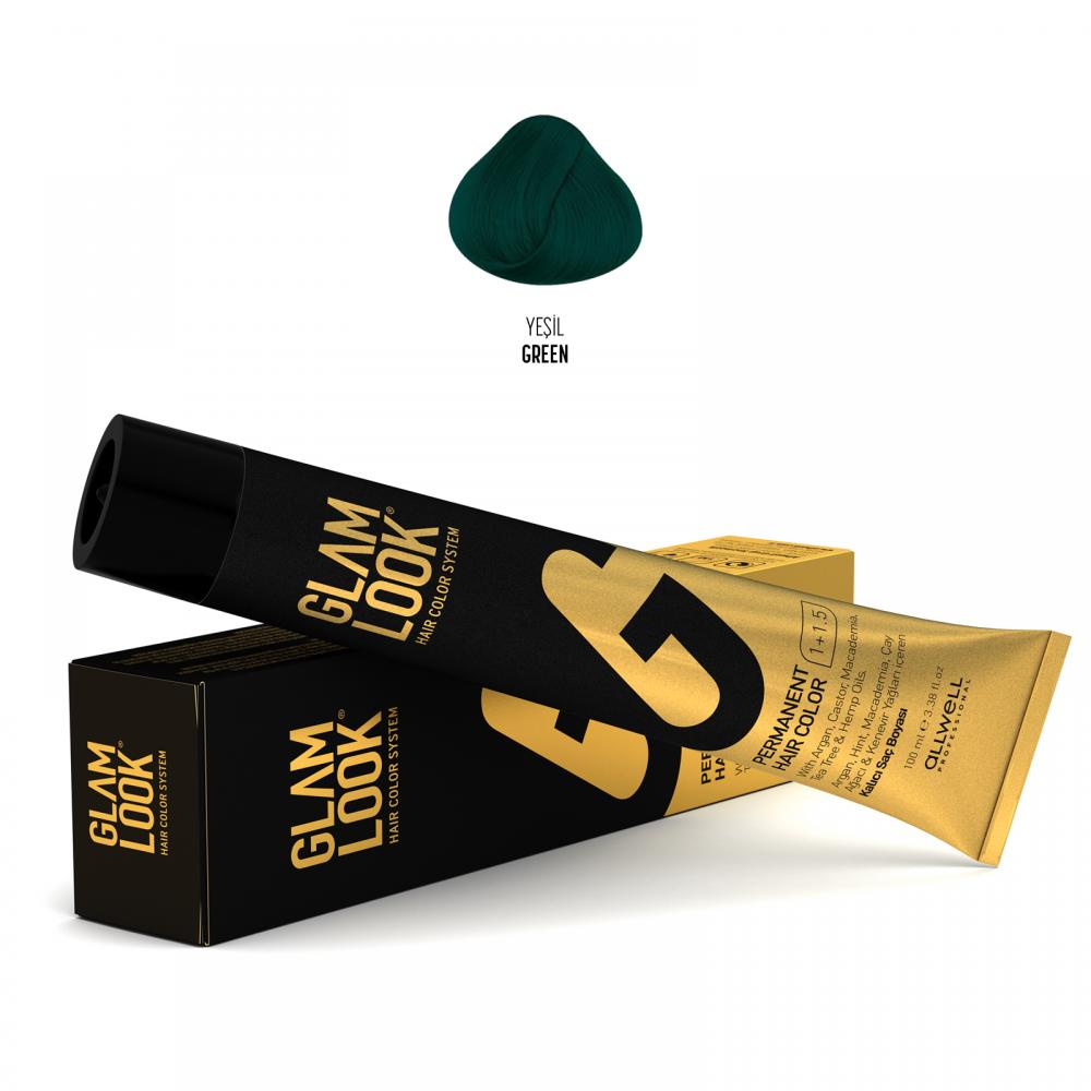 Glamlook Kalıcı Saç Boyası 100 ml Yeşil