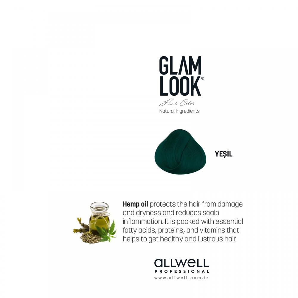 Glamlook Kalıcı Saç Boyası 100 ml Yeşil
