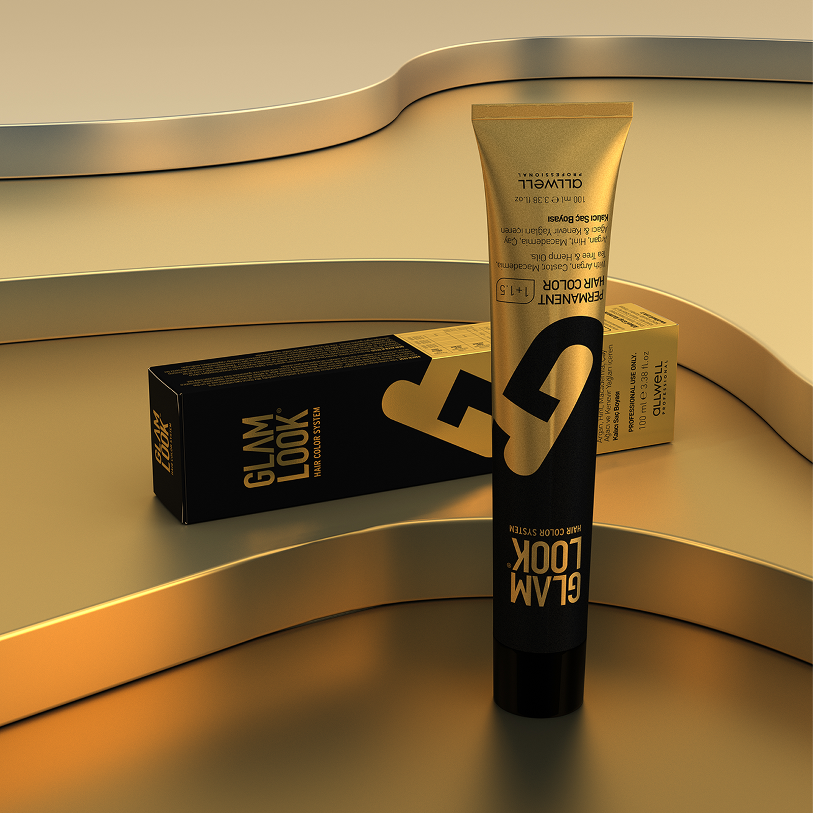 Glamlook Kalıcı Saç Boyası 50 ml 11.13 Ash Golden Platinum