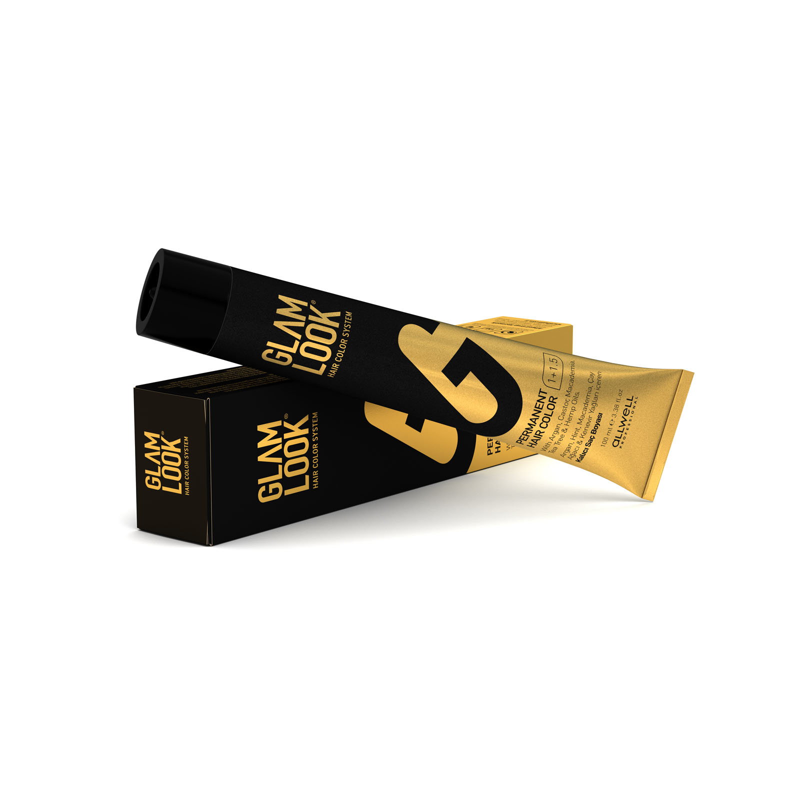 Glamlook Kalıcı Saç Boyası 50 ml 7.43 Kumral Bakır Altın Copper Golden Blonde