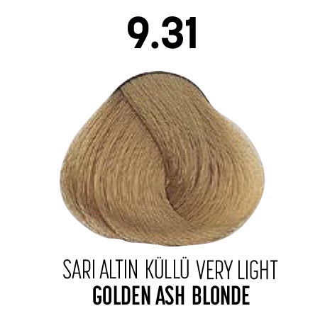 Glamlook Kalıcı Saç Boyası 50 Ml 9.31 Sarı Altın Küllü Very Light Golden Ash Blonde