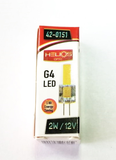Helios 42-0151 2W 12V Kapsül G4 Led Ampul 3Beşli Paket