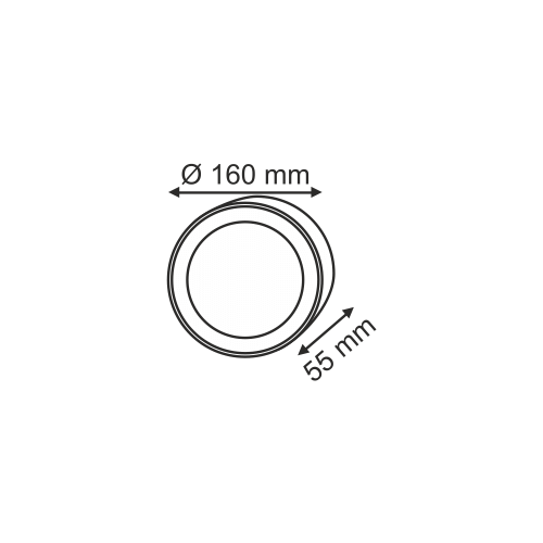 Helios 91-0180 Yuvarlak Led Armatür Beyaz Işık