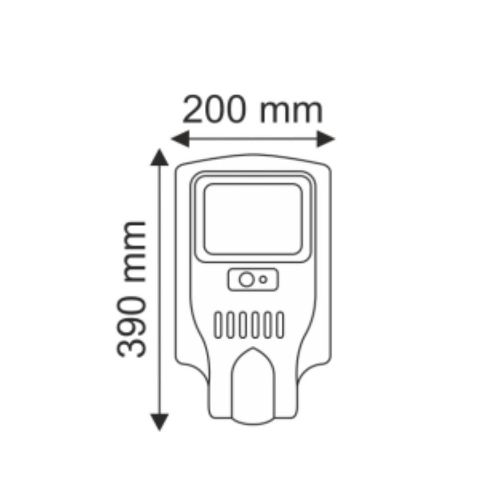 Helios Opto 88-0030 30w Fotoselli Sensörlü Beyaz Solar Sokak Aydınlatma