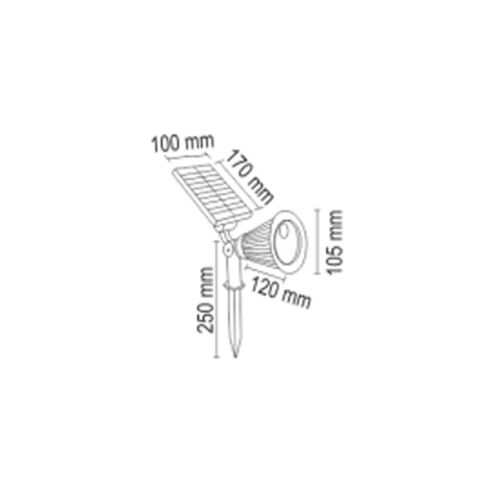 Helios Opto 88-2004 15w Solar Amber Bahçe Aydınlatması