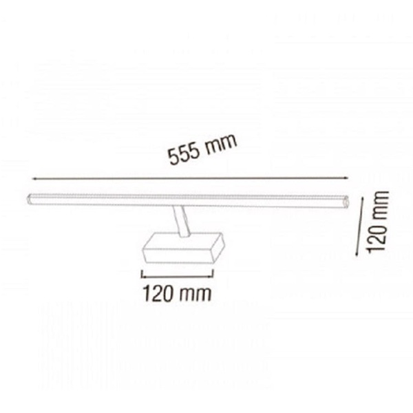 Horoz Kanarya-12 Led Krom Duvar Aplik 12W 4200K