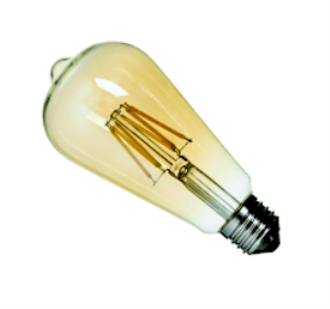 Kendal ST64 Armut Flamanlı Flament Led Rustik Edison Ampul