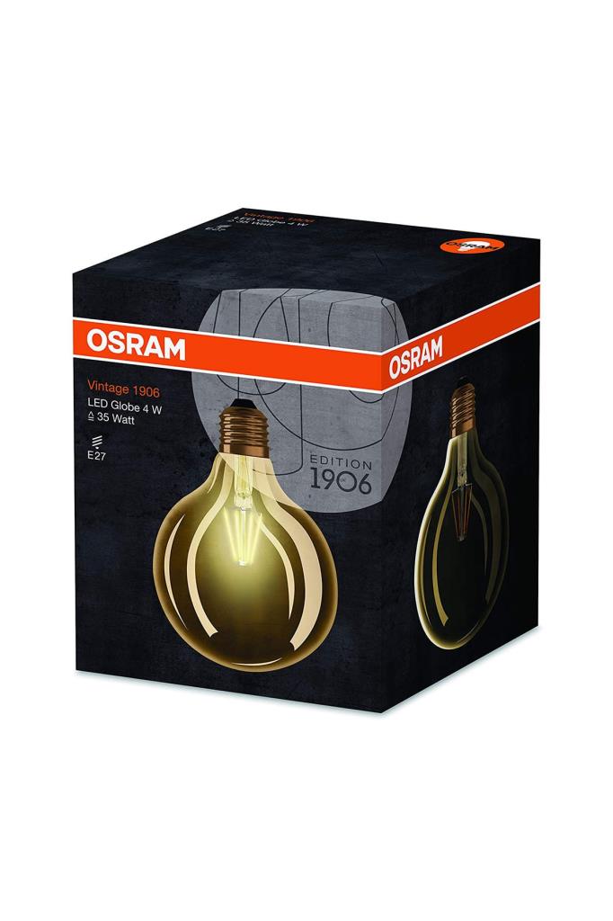 Led Vintage Edition 1906 Globe 4W Rustik Ampul Normal Duy Sarı 4052899962071