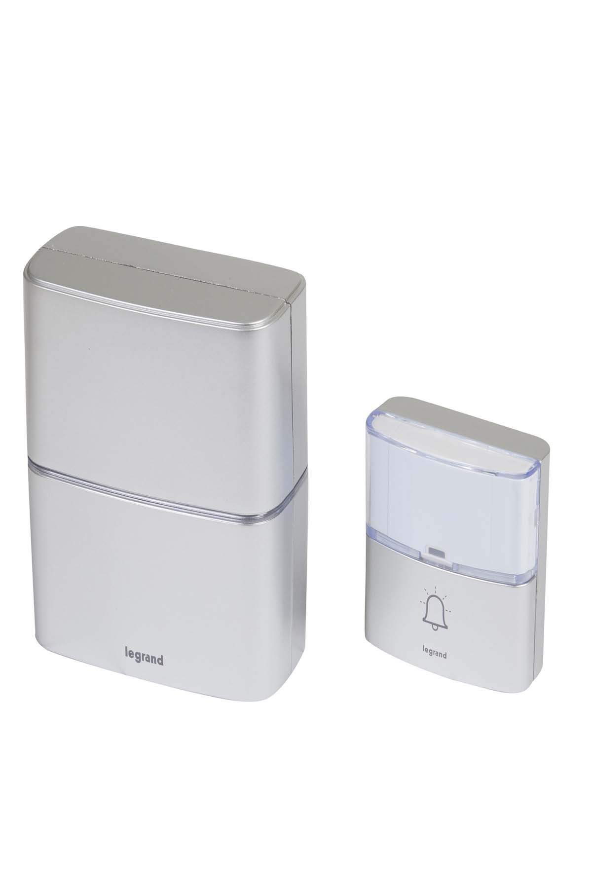 Legrand 094271 Serenity RF Alüminyum Wireless Kapı Zili 30 Melodili 200 Metre Mesafeli