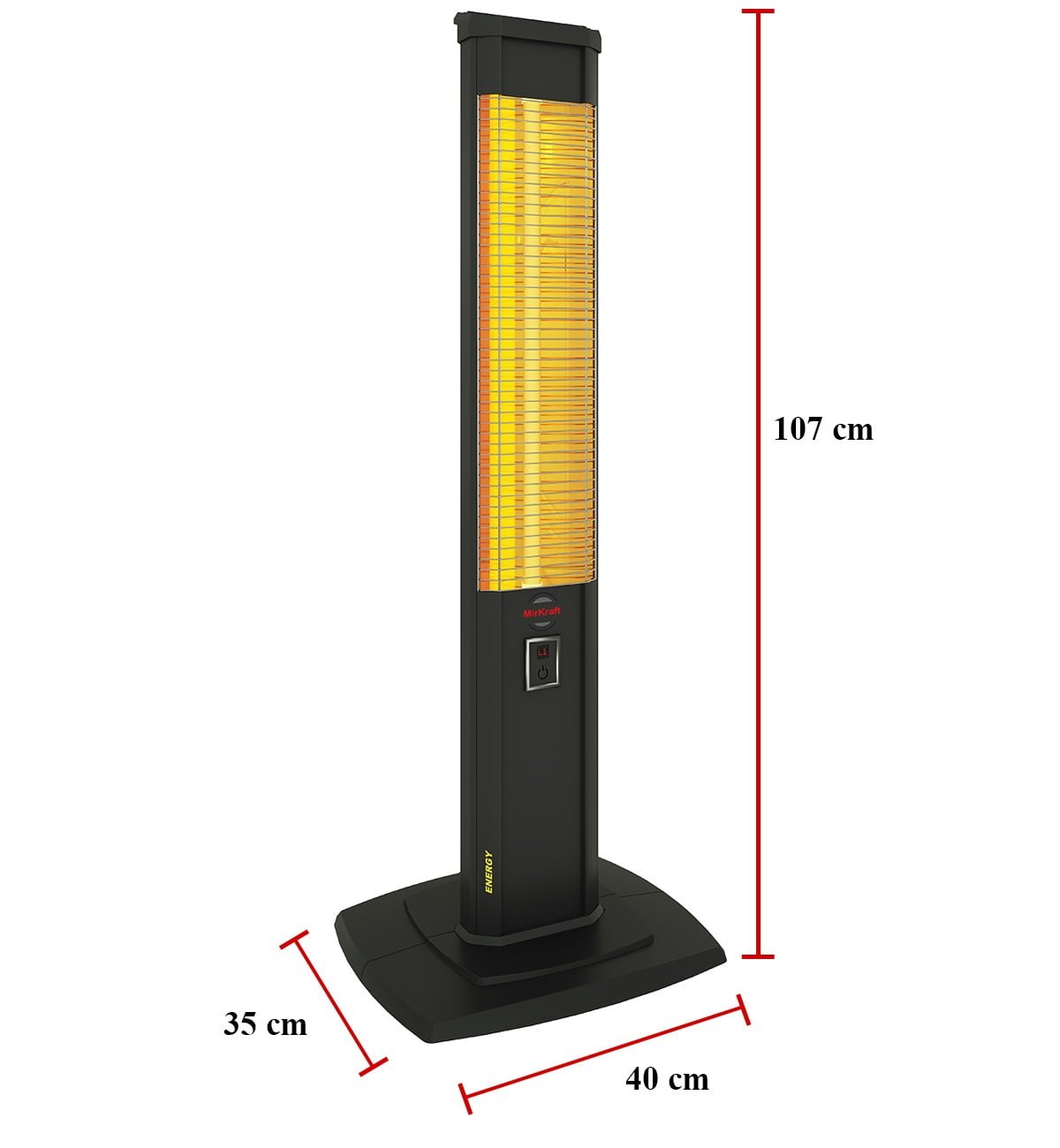 MirKraft Energy Dikey Karbon Infrared Isıtıcı