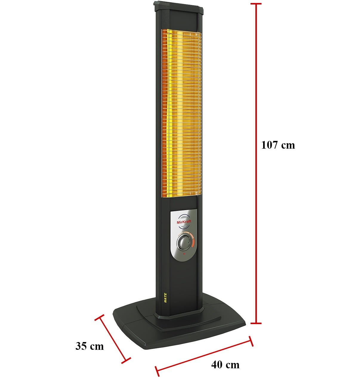 MirKraft Mate 2500W Karbon Infrared Isıtıcı