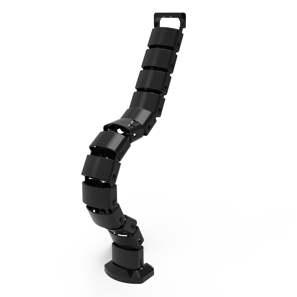 NE-AD Masa Altı Kablo Toplayıcı Dinazor Omurga Kablo Kanalı Siyah