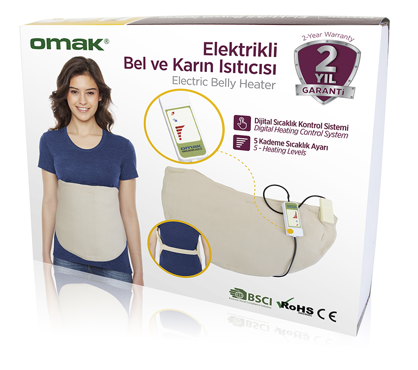 OMAK Elektrikli Bel ve Karın Isıtıcısı