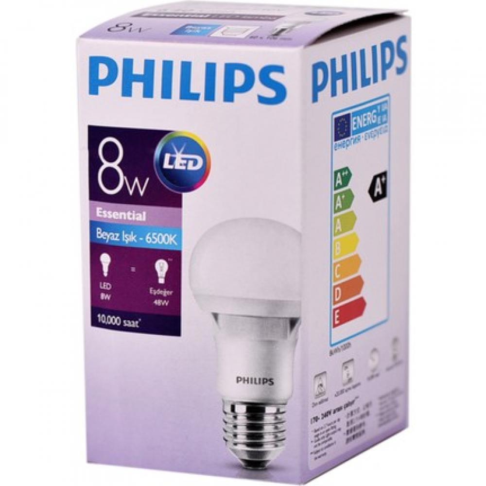 Philips Essential Led Ampul 8 Watt E27 Duy Beyaz Işık