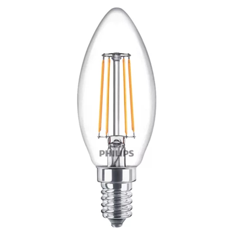 Philips Filament Mum Şeffaf 40 W (4,3W) B35 E14 x3 Adet