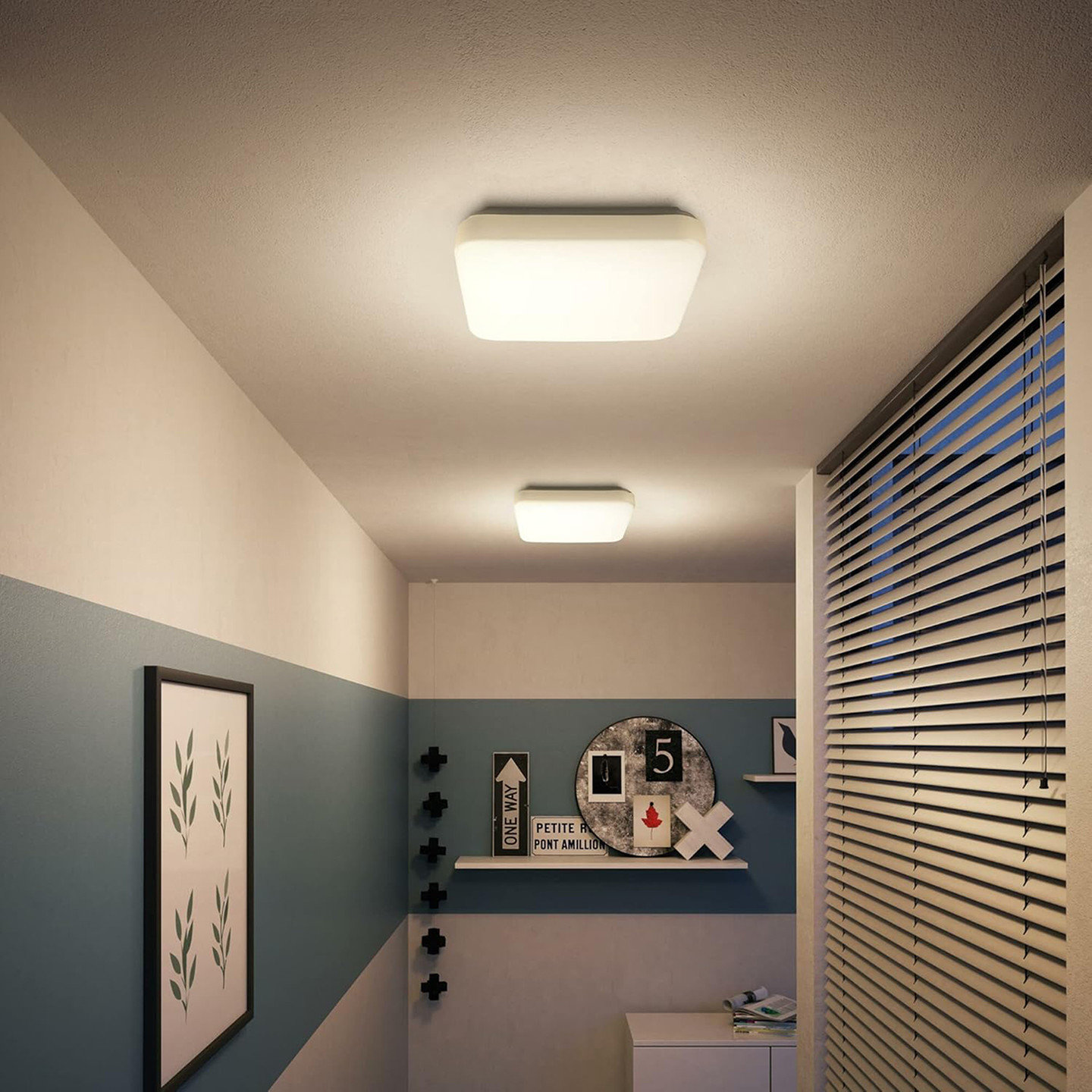 Philips Mauve CL270 Kare 17W Ilık Beyaz Işık(4000K)