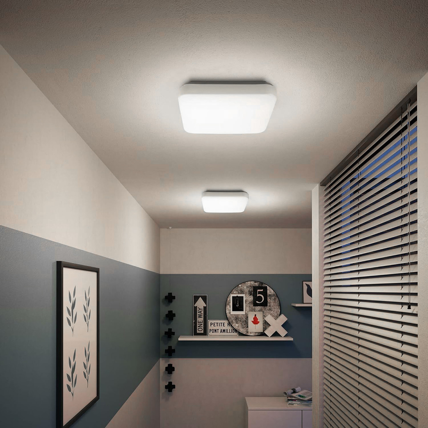 Philips Mauve CL270 Kare 24W Ilık Beyaz Işık (4000K)