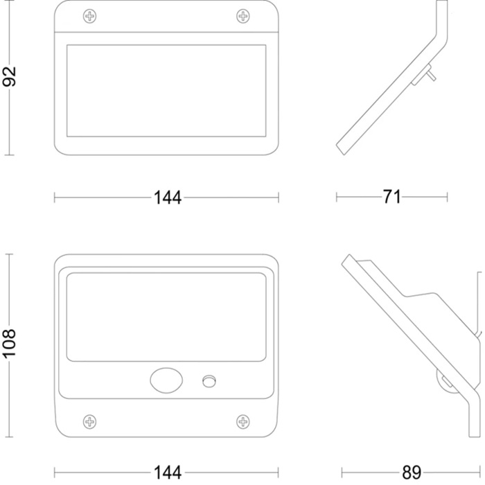 Philips MULYS 8W Solar Duvar Lambalası (Ayrı Solar Panelli)