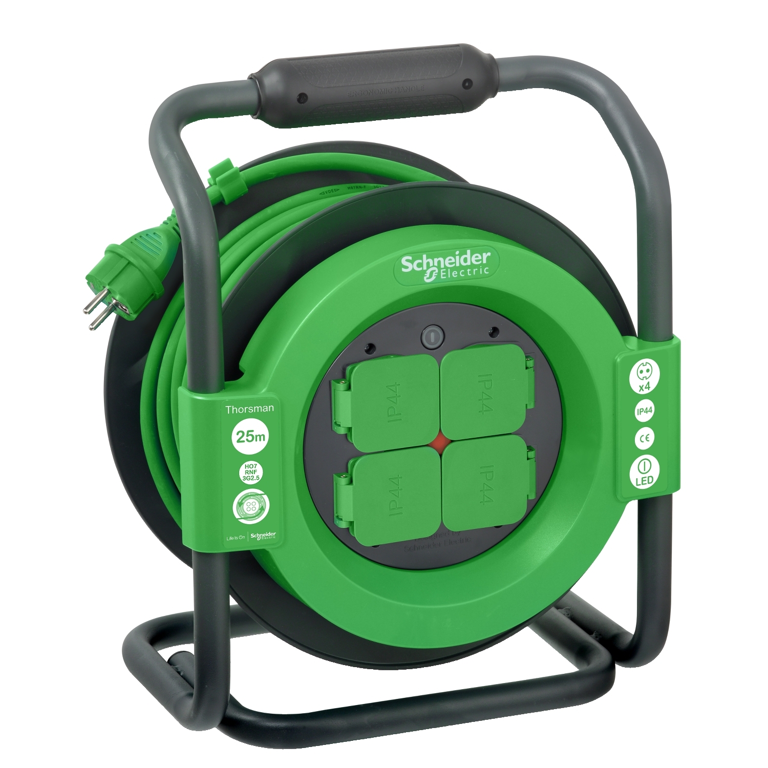 Schneider IMT33148 Kablo Makarası 25m IP44 HO7 3G2.5 Kablo Topraklı