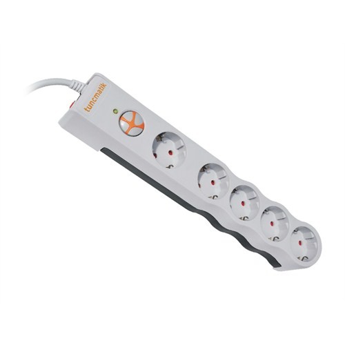 Tunçmatik Powersurge 5 1050 Joule Beyaz TSK6134 Beşli Akım Korumalı Priz