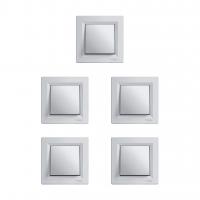 Asfora Plus Serisi Alüminyum Anahtar Beşli Paket Çerçeve Dahil