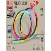 CATA CT-4567 RGB Akıllı Pixel Neon LED Set (Ses Algılama-Uygulama Kontrol)