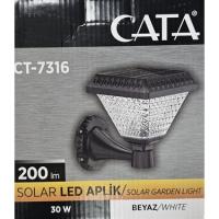 CATA CT-7316 Beyaz 30W Solar Led Aplik
