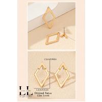 Geometrik Dörtgen Şık Küpe 001