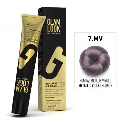 Glamlook Kalıcı  Saç Boyası 100 Ml  Kumral Metalik Viyole 7.mv