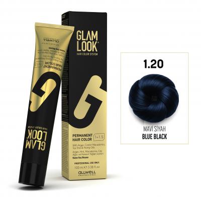 GLAMLOOK Kalıcı Saç Boyası 100 ML  Mavi Siyah 1.20