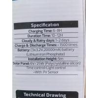 Horoz Grand XL 900 074-009-0900 900W Beyaz Işık Led Solar Sokak Armatürü
