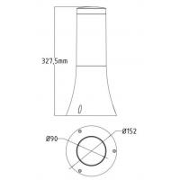 Horoz Orkide 1 Beyaz Renkte Plastik Bahçe Aydınlatması E27 Duylu
