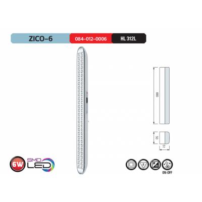Horoz Zico-6 6 Watt 60 Ledli Şarjlı Işıldak Lamba
