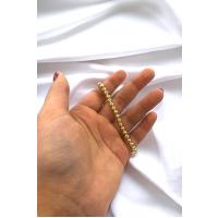 Kadın Gold Ayarlanabilir Şık Büyük Boncuk Bileklik