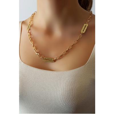 Kadın Gold Yeni Tasarım Şık Kolye